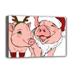 ugly christmas pig Deluxe Canvas 18  x 12  (Stretched)