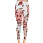 ugly christmas pig Leggings 