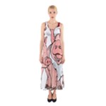 ugly christmas pig Sleeveless Maxi Dress