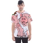 ugly christmas pig Men s Sports Mesh Tee