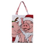 ugly christmas pig Classic Tote Bag