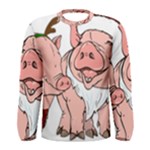 ugly christmas pig Men s Long Sleeve Tee