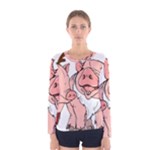 ugly christmas pig Women s Long Sleeve Tee