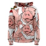 ugly christmas pig Women s Pullover Hoodie