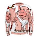 ugly christmas pig Men s Sweatshirt