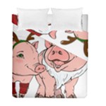 ugly christmas pig Duvet Cover Double Side (Full/ Double Size)