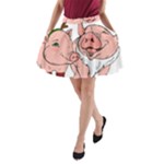 ugly christmas pig A-Line Pocket Skirt