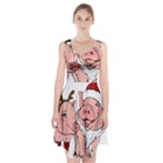 ugly christmas pig Racerback Midi Dress