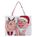 ugly christmas pig Medium Tote Bag