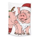 ugly christmas pig Small Tapestry