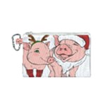 ugly christmas pig Canvas Cosmetic Bag (Small)