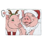 ugly christmas pig Canvas Cosmetic Bag (XL)