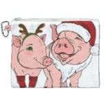 ugly christmas pig Canvas Cosmetic Bag (XXL)