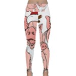 ugly christmas pig Lightweight Velour Classic Yoga Leggings