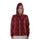 halloween hotel carpet Hooded Windbreaker (Women)