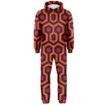 halloween hotel carpet Hooded Jumpsuit (Men)