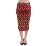 halloween hotel carpet Midi Pencil Skirt