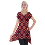 halloween hotel carpet Short Sleeve Side Drop Tunic