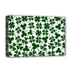 Lucky Clover Shamrock Deluxe Canvas 18  x 12  (Stretched)