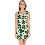 Lucky Clover Shamrock Bodycon Dress