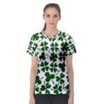 Lucky Clover Shamrock Women s Sport Mesh Tee