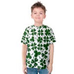 Lucky Clover Shamrock Kids  Cotton Tee