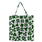 Lucky Clover Shamrock Grocery Tote Bag