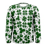 Lucky Clover Shamrock Men s Long Sleeve Tee