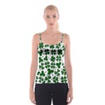 Lucky Clover Shamrock Spaghetti Strap Top