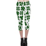 Lucky Clover Shamrock Capri Leggings 