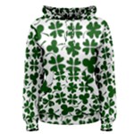 Lucky Clover Shamrock Women s Pullover Hoodie