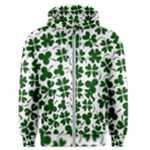 Lucky Clover Shamrock Men s Zipper Hoodie