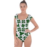 Lucky Clover Shamrock Short Sleeve Leotard 