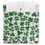 Lucky Clover Shamrock Duvet Cover Double Side (Queen Size)