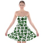 Lucky Clover Shamrock Strapless Bra Top Dress