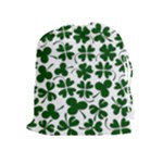 Lucky Clover Shamrock Drawstring Pouch (XL)