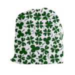 Lucky Clover Shamrock Drawstring Pouch (XXL)