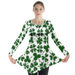 Lucky Clover Shamrock Long Sleeve Tunic 