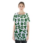 Lucky Clover Shamrock Skirt Hem Sports Top