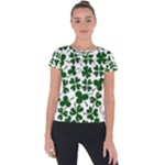 Lucky Clover Shamrock Short Sleeve Sports Top 