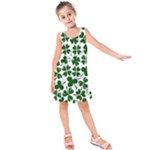 Lucky Clover Shamrock Kids  Sleeveless Dress