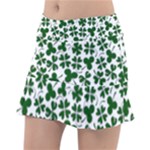 Lucky Clover Shamrock Tennis Skirt