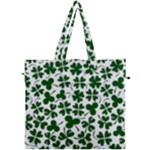 Lucky Clover Shamrock Canvas Travel Bag