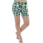 Lucky Clover Shamrock Lightweight Velour Yoga Shorts