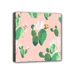 Pink Cactus flower Mini Canvas 4  x 4  (Stretched)