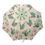 Pink Cactus flower Folding Umbrella