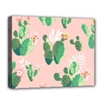 Pink Cactus flower Deluxe Canvas 20  x 16  (Stretched)