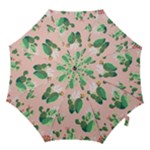 Pink Cactus flower Hook Handle Umbrella (Medium)