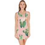 Pink Cactus flower Bodycon Dress