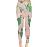 Pink Cactus flower Leggings 